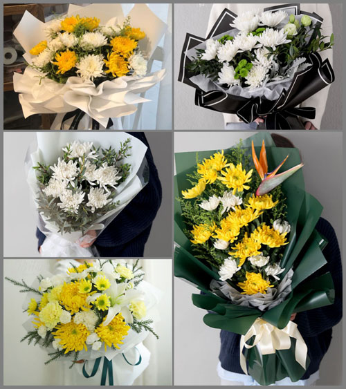云南曲靖罗平县板桥镇白事花束代送